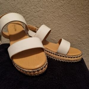 Seven Dials White Espadrille Sandals